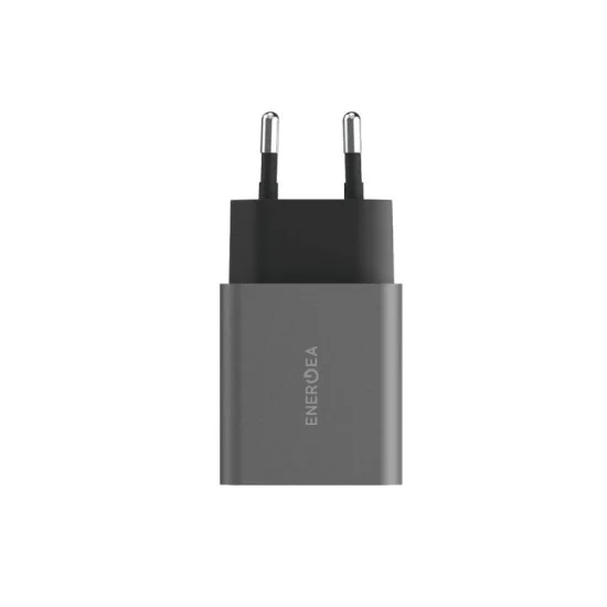 Energea AmpCharge PD30+ USB-C + USB-A PD 30W Wall Charger - Gunmetal